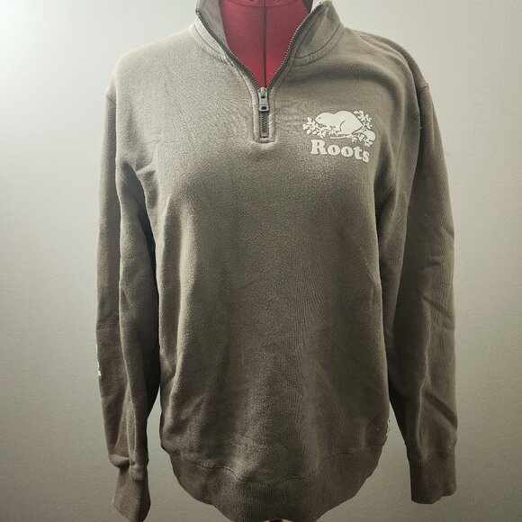 Roots Equestrian Tan Turtle Neck Sweater sz S - Picture 1 of 1